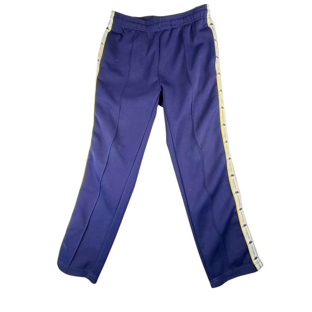 Kappa Track Pants Mens Small Purple Excellent Banda Side Logo Tape Joggers